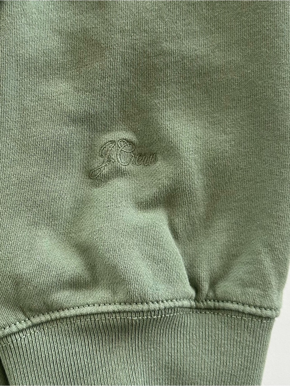 J.Crew University Terry Zip-Up Hoodie with Logo Embroidery in Pale Cypress | XL - Picture 8 of 13